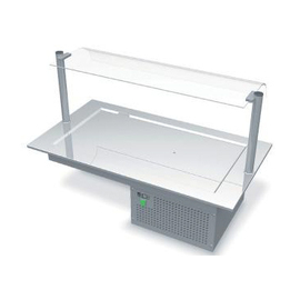 Einbau-Kühlplatte mit Hustenschutz | 890 mm x 670 mm H 395 mm Produktbild