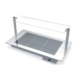Wärmeplatte Einbaugerät mit Hustenschutz | Ceranfeld L 890 mm Produktbild