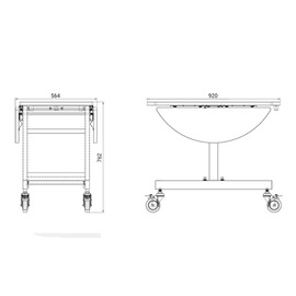 Zimmerservicewagen PALACE klappbar Produktbild 1 S