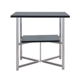 Buffettisch klappbar schwarz | quadratisch 800 mm x 800 mm H 750 mm Produktbild