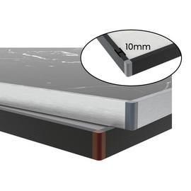 Buffettisch klappbar schwarz | rechteckig 1600 mm x 800 mm H 750 mm Produktbild 4 S
