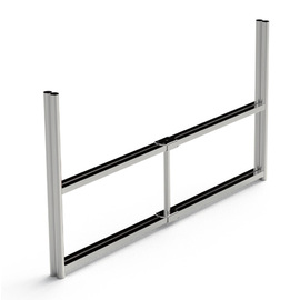 Buffettisch klappbar schwarz | rechteckig 1600 mm x 800 mm H 750 mm Produktbild 1 S