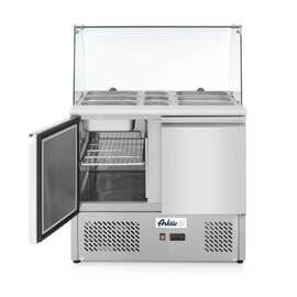 Kühltisch | zweitürig mit Glasdisplay 300L | 230V/310W | 912x702x(H)1330mm Produktbild