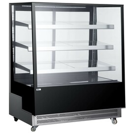 Kühlvitrine mit 3 geneigten Regalen | 650L | Schwarz | 230V/490W | 1200x833x(H)1460mm Produktbild