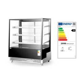 Kühlvitrine mit 3 geneigten Regalen | 500L | 230V/490W | 900x833x(H)1460mm Produktbild 6 L