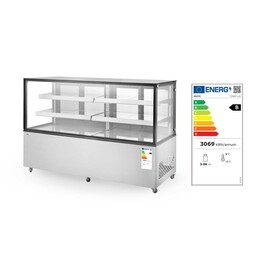 Kühlvitrine mit 2 Regalen | 410L | 230V/490W | 1224x677x(H)1230mm Produktbild 6 L