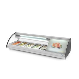 Sushi-Vitrine 5x GN 1/3 | 230V/160W | 1307x445x(H)327mm Produktbild 3 S