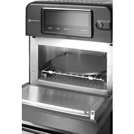 Hochgeschwindigkeits-Backofen CombiTurbo | 18L | Schwarz | 230V/3000W | 402x735x(H)608mm Produktbild 2 S