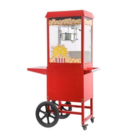 Popcorn-Maschine mit Fahrgestell | Rot | 220-240V/1155W | 940x510x(H)1553mm Produktbild 3 S