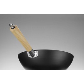 Wok mit Holzgriff | Ø324x565mm Produktbild 5 S