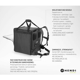 Thermo-Transportrucksack | 75 |2L | Schwarz | 410x410x(H)480mm Produktbild 3 S