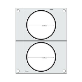 Matrize für Versiegelungsmaschine | zwei runde Behälter (¸115 mm) Produktbild 2 S
