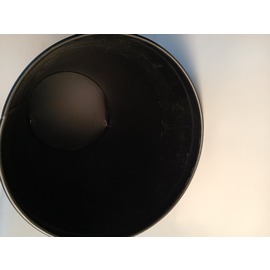 B-WARE | Mülleimer mit Schwingdeckel - Extra groß -, verzinkter Einsatz, Farbe: schwarz, pulverbeschichtet, Maße: Ø 38 cm, Höhe: 73 cm Produktbild 3 S