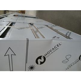 B-WARE | Schranktisch | 2600 mm x 800 mm H 870 mm mit 4 Schubladen mit 2 Flügeltüren | 1 Kipptür | Aufkantung Produktbild 1 S