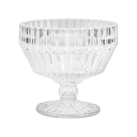 glass bowl | pudding bowl with foot ARCHIE clear | 295 ml Ø 110 mm H 100 mm product photo
