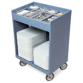 cutlery trolley slate blue  | 360 x 460 mm  H 1160 mm product photo