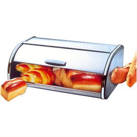 B-STOCK | bread box stainless steel with domed hood 440 mm  x 250 mm  H 170 mm product photo
