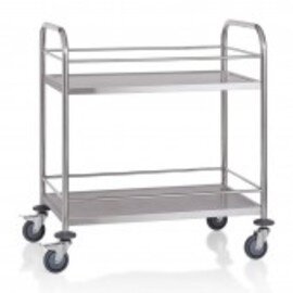 serving trolley railing  | 2 shelves  L 850 mm  B 540 mm  H 940 mm product photo