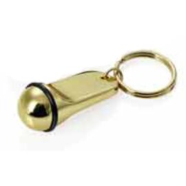 key tag cast zinc golden coloured L 50 mm product photo