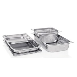 gastronorm container GN 1/3  x 150 mm GN 72 perforated stainless steel product photo