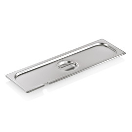 GN lid with spoon recess GN 2/4 stainless steel GN 90 product photo