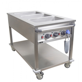 Bain Marie trolley BT-3 heatable  • 3 basins product photo