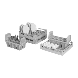 dishwasher basket set SK-SET 500 grey | 2 plate baskets | 1 universal basket | 2 cutlery baskets product photo