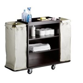 room service cart AF 258 reddish brown | 1420 mm  x 450 mm  H 1120 mm product photo