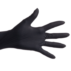 nitrile gloves S nitrile black powder-free | disposable | 100 pieces product photo