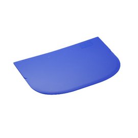 cream scraper | dough scraper PP blue | 148 mm x 99 mm product photo