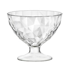 sundae bowl|dessert bowl DIAMOND 360 ml glass  Ø 116 mm  H 99 mm product photo