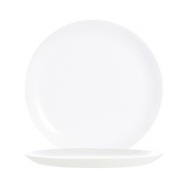 coup plate flat EVOLUTIONS WHITE | tempered glass white Ø 189 mm product photo