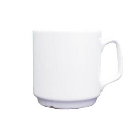 Coffee mug ROBERT 260 ml porcelain white H 75 mm product photo