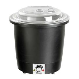 stockpot hinged lid transparent lid 230 volts 450 watts 10 ltr  Ø 330 mm  H 380 mm product photo  S