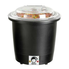 stockpot hinged lid transparent lid 230 volts 450 watts 10 ltr  Ø 330 mm  H 380 mm product photo  S