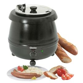 party pot black hinged lid 230 volts 400 watts  Ø 330 mm  H 360 mm product photo  S