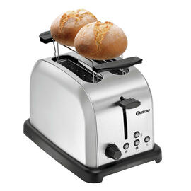 toaster TBRB20 stainless steel | 2-slot incl. 1 bun attachment product photo  S