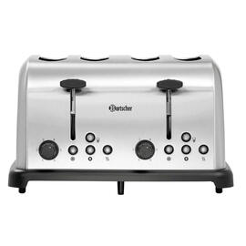 toaster TBRB40 stainless steel | 4 slots incl. 2 bun warmer product photo  S