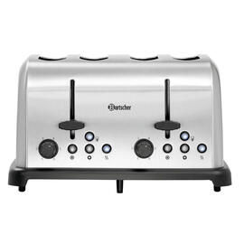 toaster TBRB40 stainless steel | 4 slots incl. 2 bun warmer product photo  S