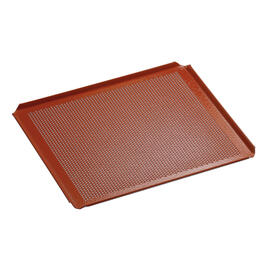 perforated sheet GN 2/3 perforated aluminium 1.5 mm silicone red 4 sides rimmed H 10 mm product photo  S