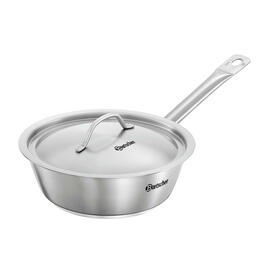 frying pan stainless steel Ø 200 mm with lid | suitable for induction product photo  S