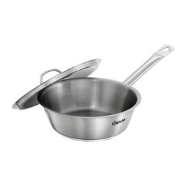 frying pan stainless steel Ø 200 mm with lid | suitable for induction product photo  S