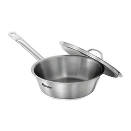 frying pan stainless steel Ø 200 mm with lid | suitable for induction product photo  S