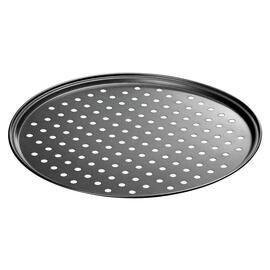 pizza baking tray perforated steel Xynflon non-stick coated black Ø 325 mm H 10 mm product photo  S
