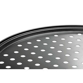 pizza baking tray perforated steel Xynflon non-stick coated black Ø 325 mm H 10 mm product photo  S