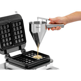 Dough portioner stainless steel with dosing opening Ø 8mm 0.8 ltr | stand product photo  S
