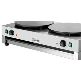 crêpe baking device 2CP400 with 2 baking plates electric 2 x 230 volts 6000 watts product photo  S