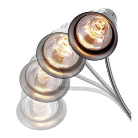 heat lamp IWL250ST stainless steel | light colour white L 200 mm W 250 mm H 700 mm product photo  S