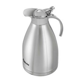 vacuum jug 1,5L-VST | 1.5 ltr stainless steel silver coloured hinged lid H 260 mm product photo  S