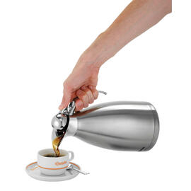 vacuum jug 1,5L-VST | 1.5 ltr stainless steel silver coloured hinged lid H 260 mm product photo  S